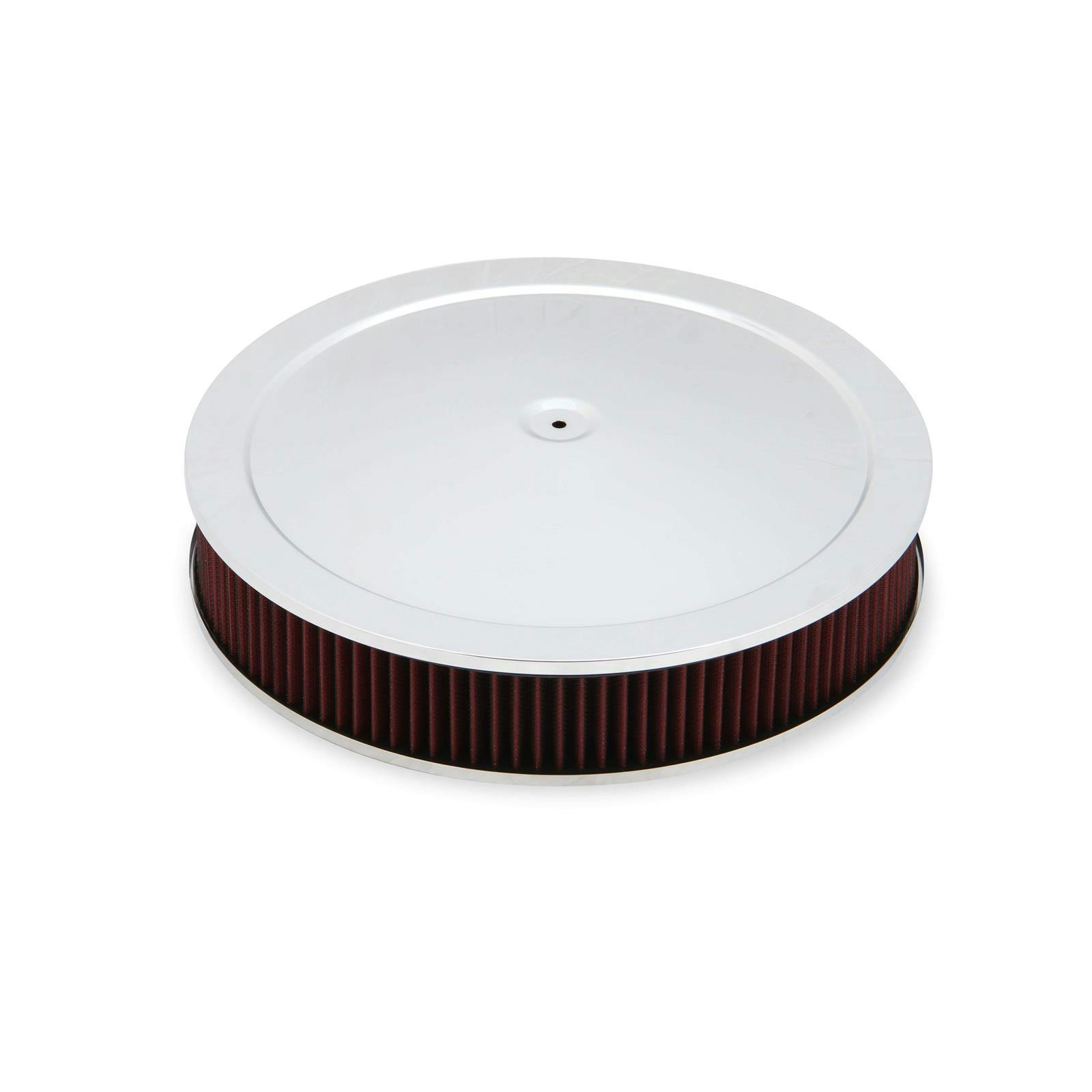 Holley 120-4530 4500 Drop Base Air Cleaner, 3 Inch Red Filter