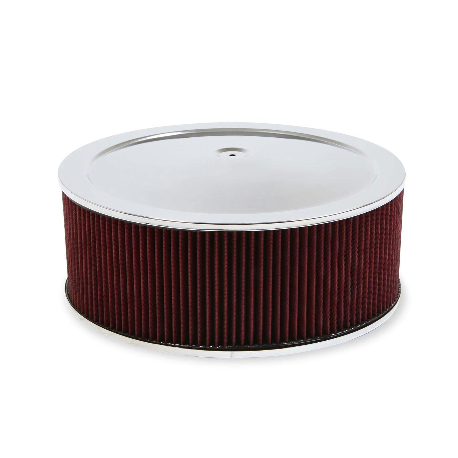Holley 120-4560 4500 Drop Base Air Cleaner, 6 Inch Red Filter