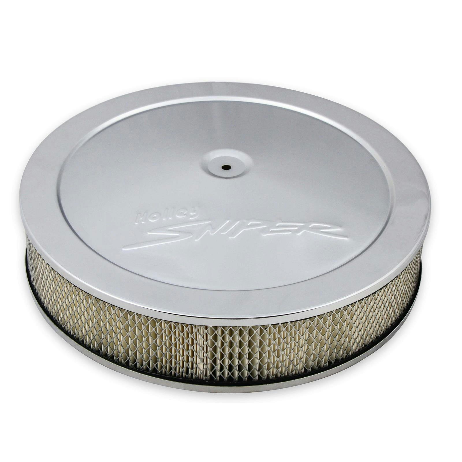Holley 120-530 Sniper Air Cleaner Assembly, 14 x 3 Inch, Chrome