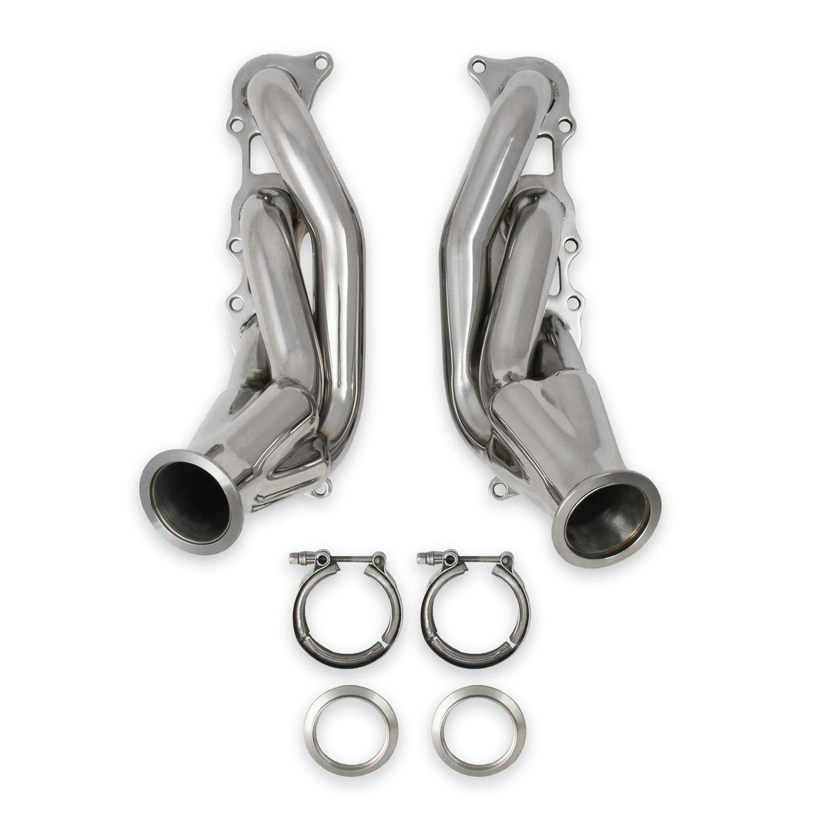 Flowtech 12153FLT Coyote Turbo Headers, Polished 304 Stainless