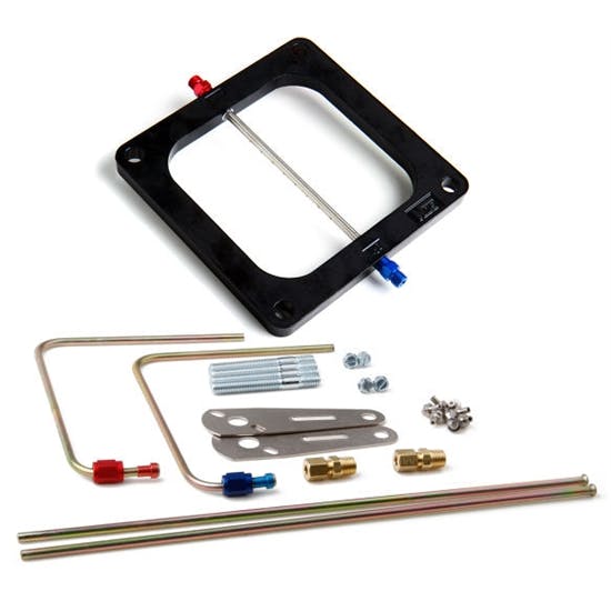 NOS 12600NOS Cheater Injector Plate, w/ Jets & Plumbing