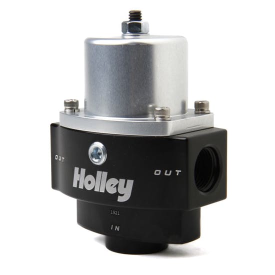 Holley 12-843 HP Billet Carbureted Fuel Pressure Regulator, Adjustable