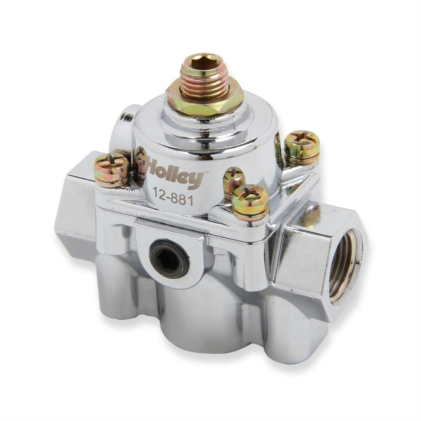 Holley 12-881 Die Cast Carbureted Fuel Pressure Regulators, 6 PSI