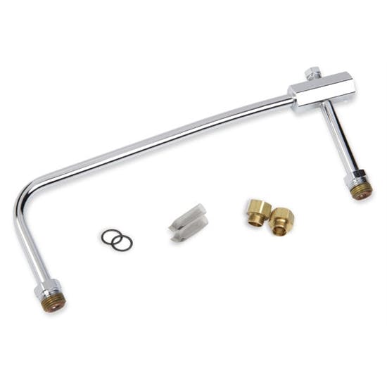 Demon 140057 Chrome Steel Hard Line, 3/8 Inch Flare Nut