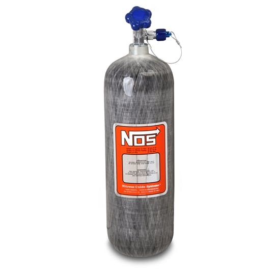 NOS 14748NOS Hi-Flow Carbon Fiber Wrapped Nitrous Bottle, 12.8 Pound