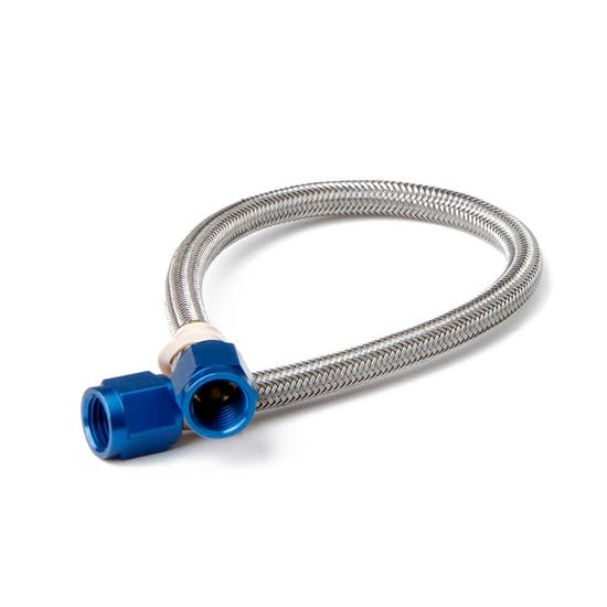 NOS 15260NOS Stainless Steel Braided Hoses, -4 AN, 6 Foot, Blue
