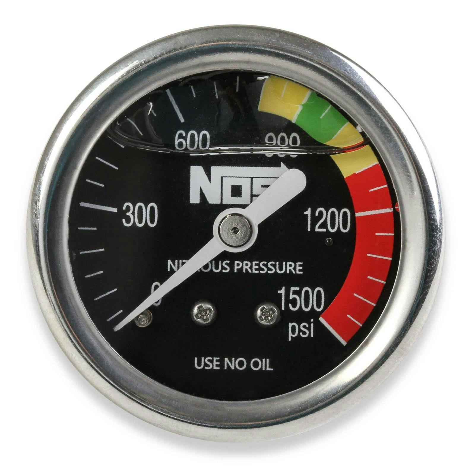 NOS 15919NOS Liquid Filled Nitrous Gauge, 1-1/2 Inch, Black