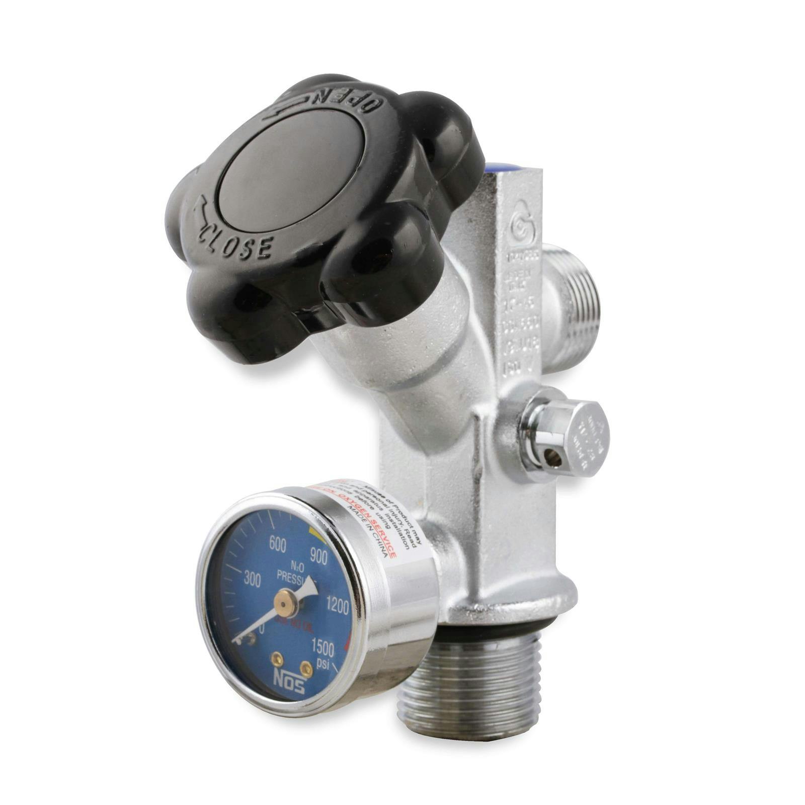 NOS 16137NOS Super Hi-Flo Bottle Valve with Blue Face Gauge