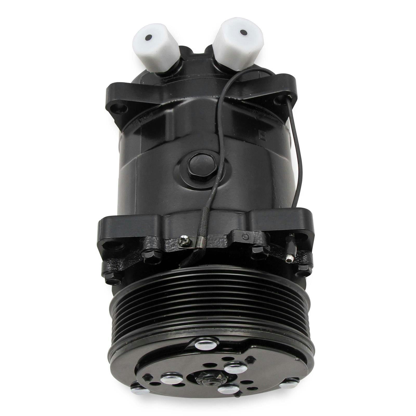 Holley 199-103 SD508 Sanden A/C Compressor, Black