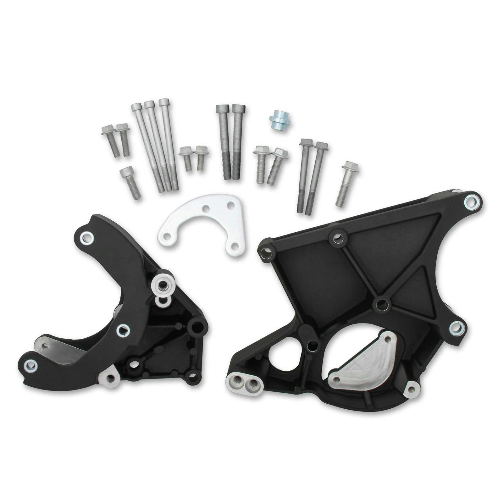Holley 20-131BK LS Accessory Drive Bracket Kit,A/C,P/S, Alt,Black