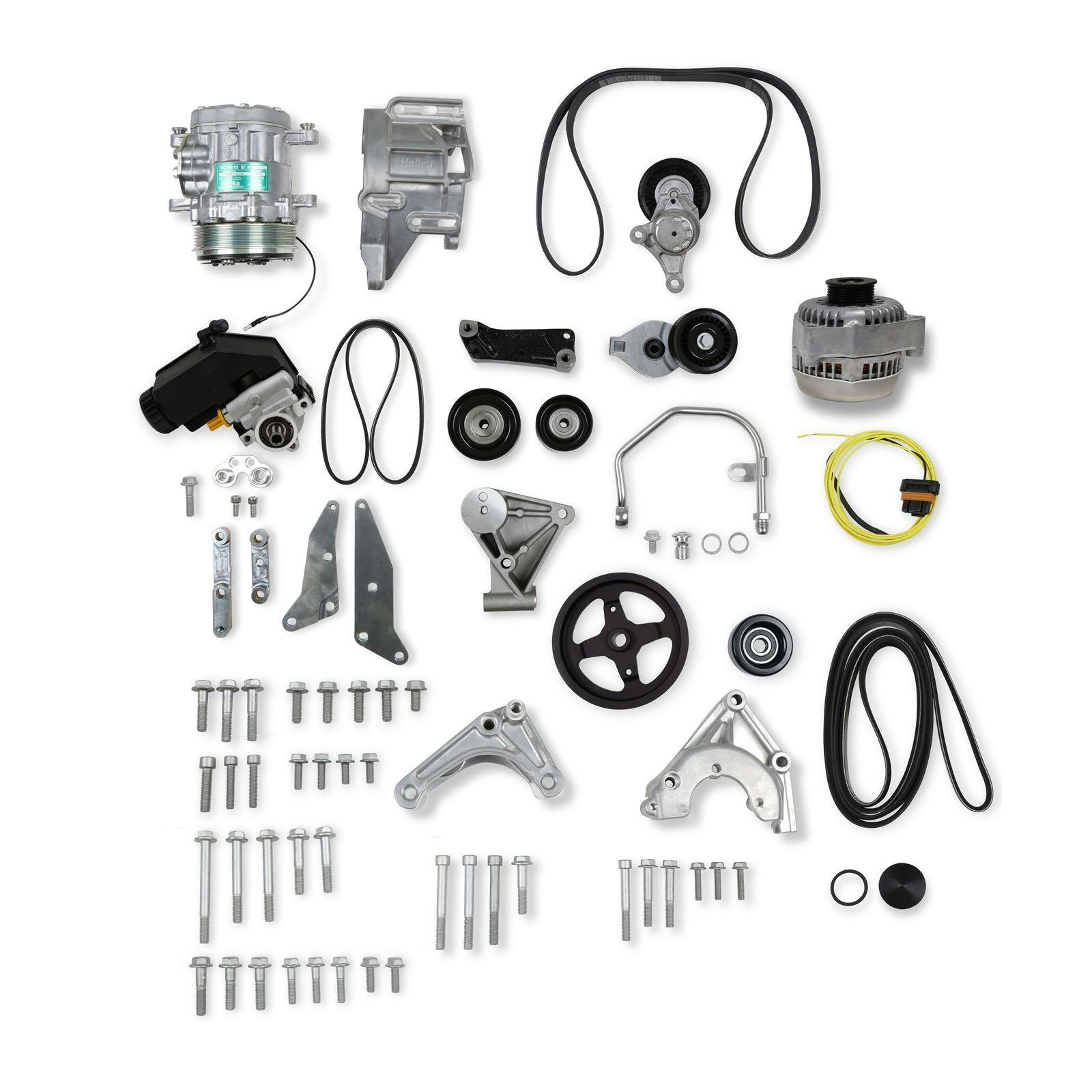 Holley 20-163 LSA/LS Complete Accessory Drive Brackets, Natural