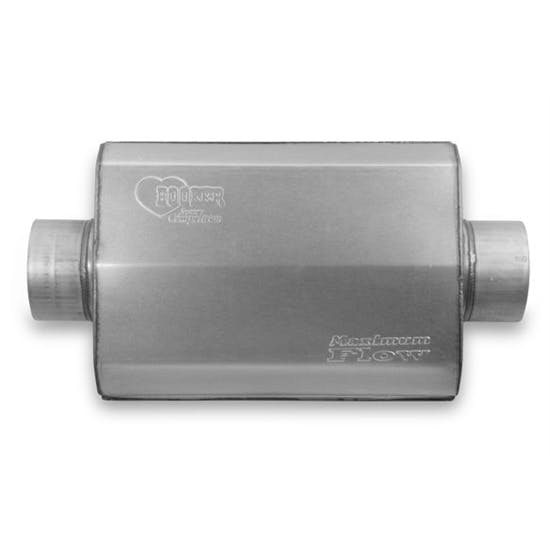 Hooker 21609HKR Maximum Flow Muffler, Single 4 Inch Centered Inlet