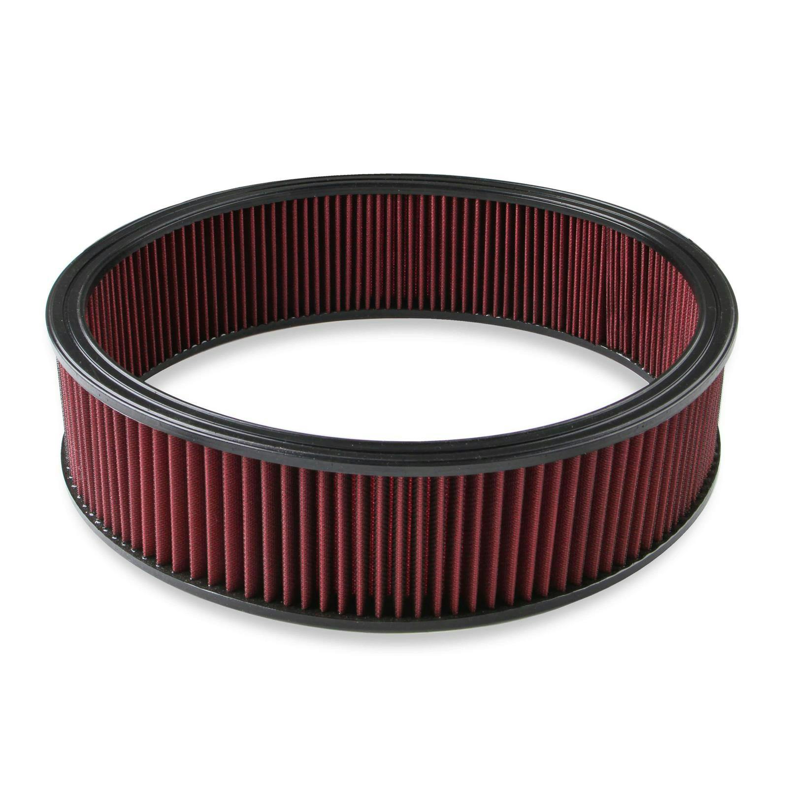 Holley 220-40 Red Washable Gauze Air Filter, 16 Inch x 4 Inch