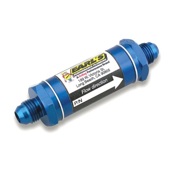 Earls 230104ERL Fuel Filter Sintered Bronze Elements, -4 AN Male