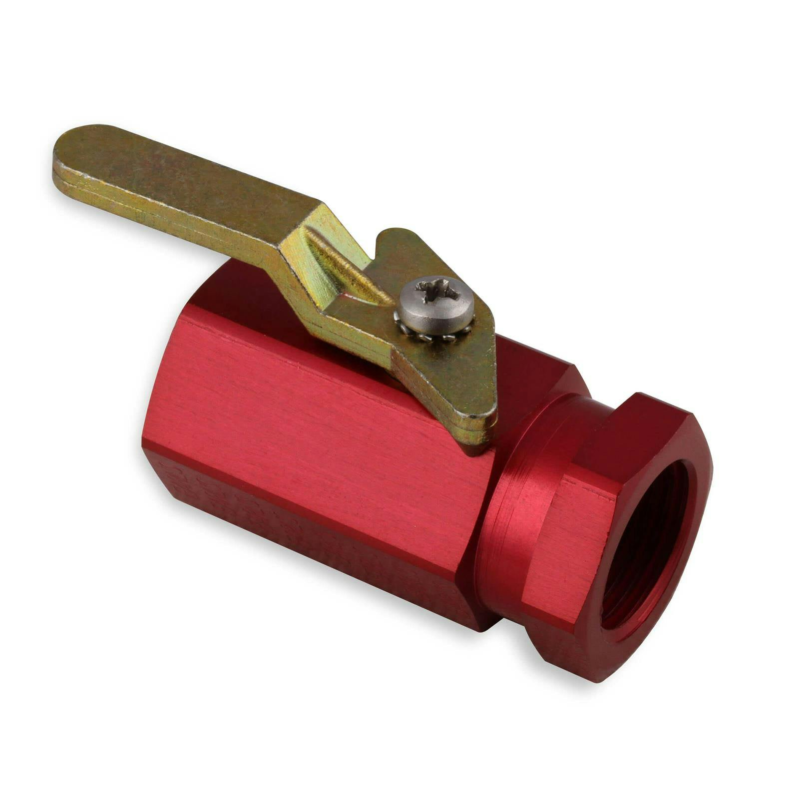 Earls 230500ERL Aluminum Shut-Off Valve, 3/8 Inch NPT, Red