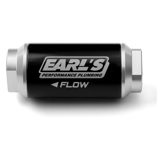 Earls 230616ERL Billet Fuel filter, 40 micron, 100 GPH