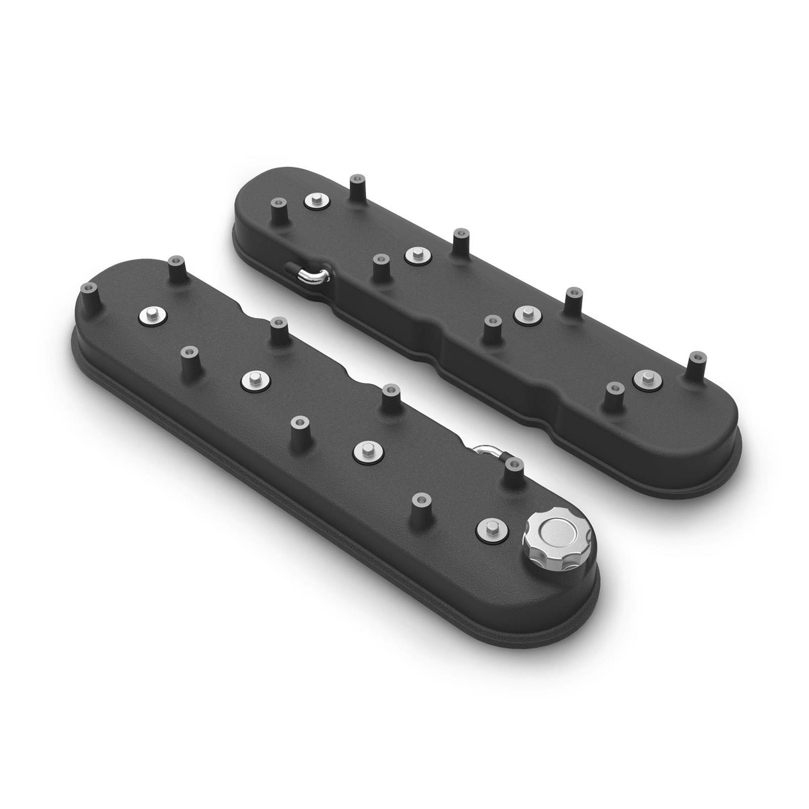 Holley 241-112 Tall LS Valve Covers, Satin Black