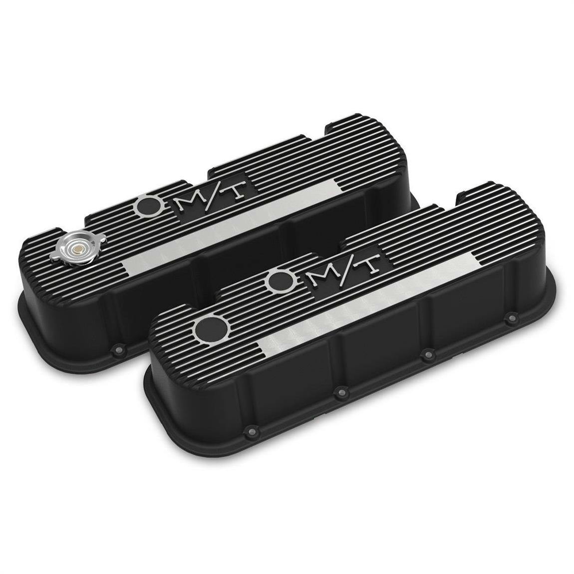 Holley 241-152 Tall M/T Valve Covers For BB Chevy Engines, Black