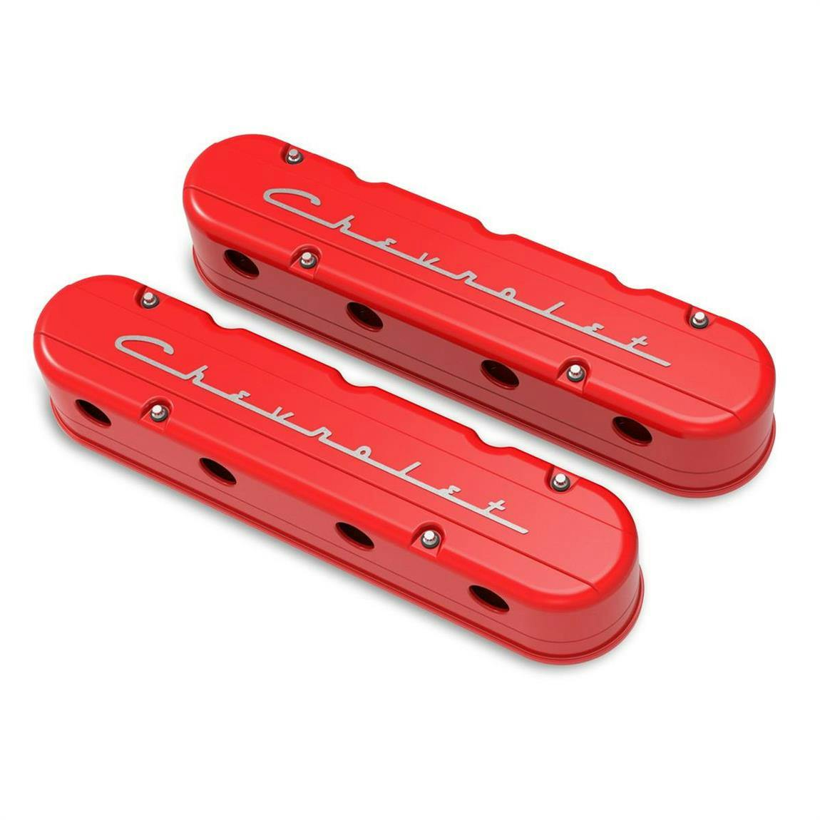 Holley 241-179 2-Piece Chevrolet Script Valve Cover Gen III/IV LS