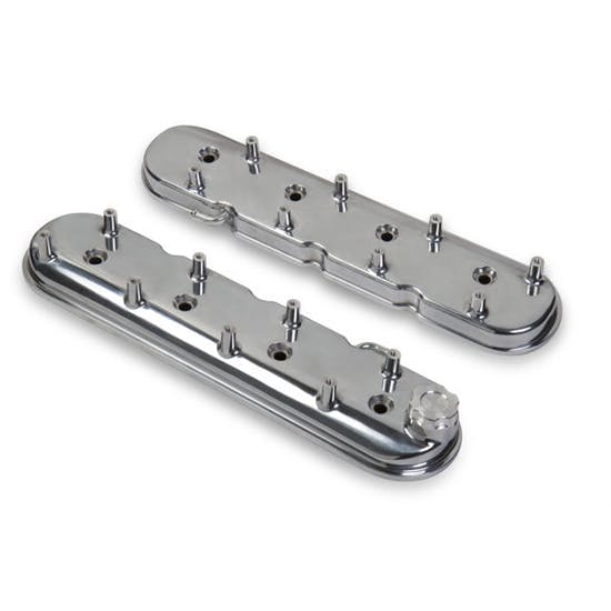 Holley 241-90 Aluminum LS Valve Covers, Polished
