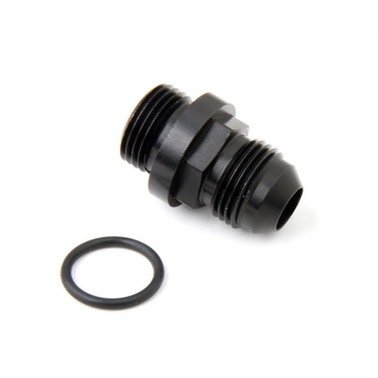 Holley 26-143-1 Short Male Fuel Inlet Fitting, -8 AN, Black
