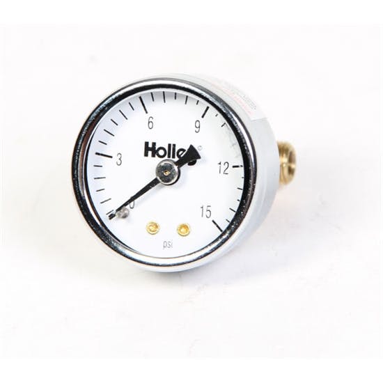 Holley 26-500 Mechanical Fuel Pressure Gauge, 0 - 15 PSI