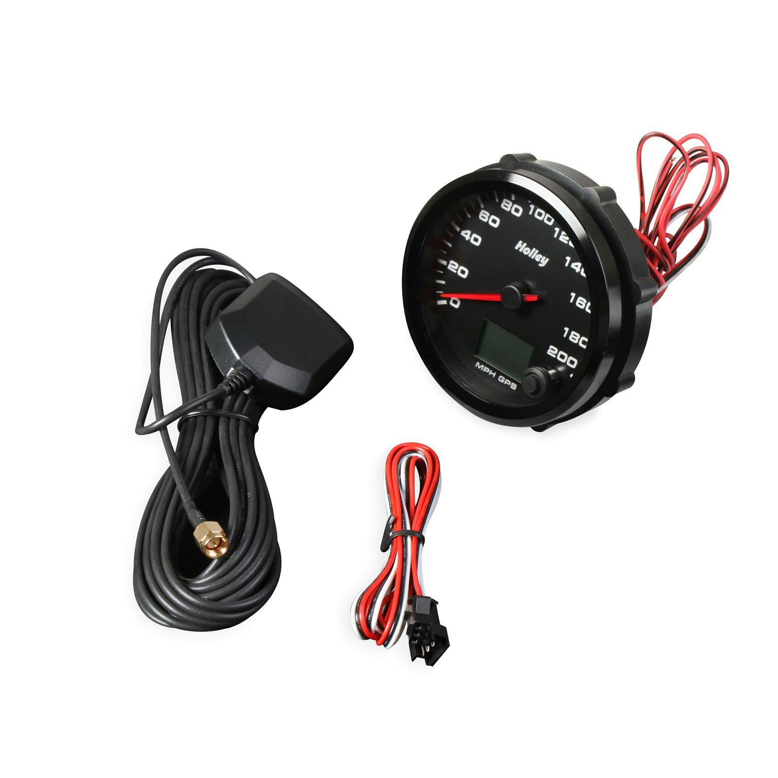 Holley 26-613 Analog Style GPS Speedometer, 200 MPH Black 3-3/8"