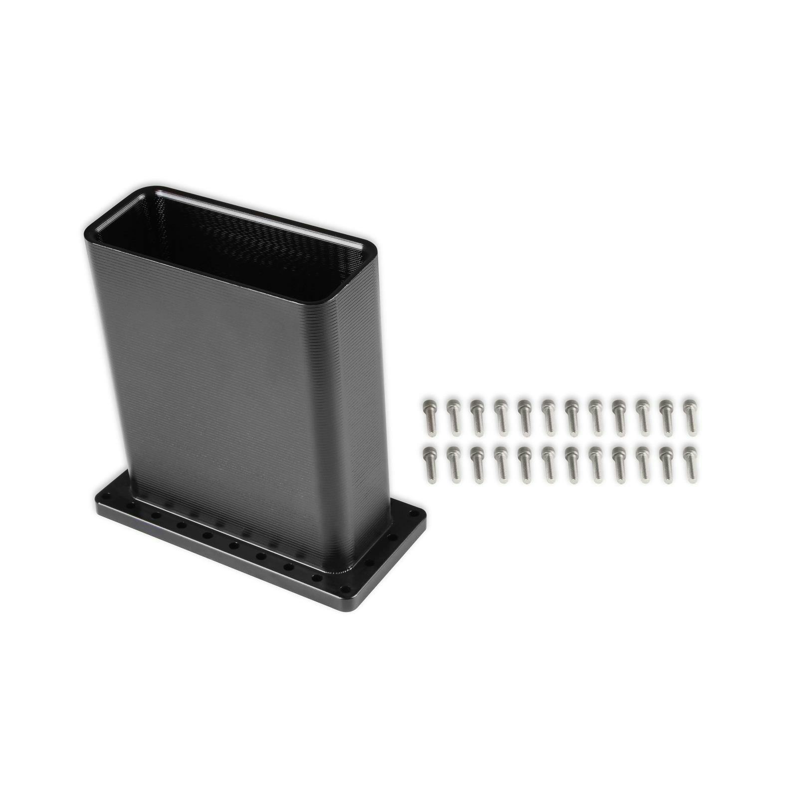 Holley 300-608BK LS Lo-Ram Billet Burst Panel Duct, Black Anodize