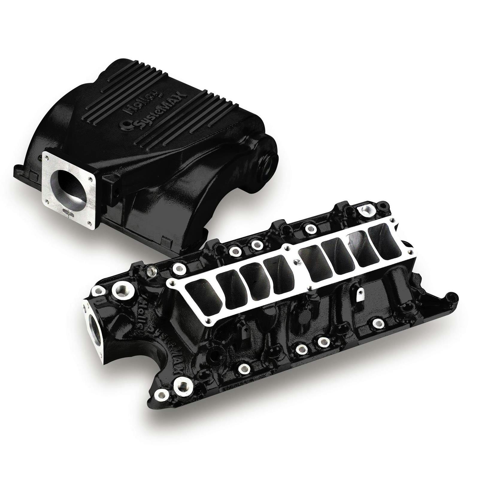 Holley 300-72BK Systemax Intake, SBF V8, Black Ceramic Coated
