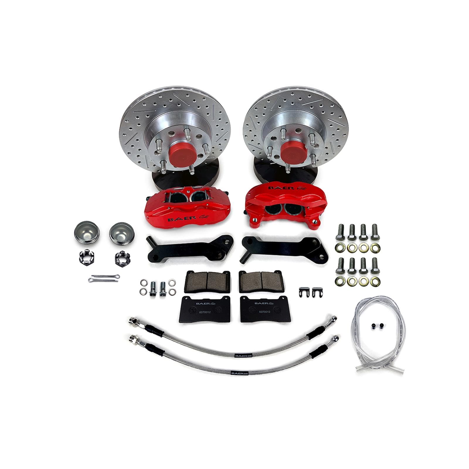Baer Brakes 4261646FR 11" SS4 Front Brake Kit Fire Red SDZ