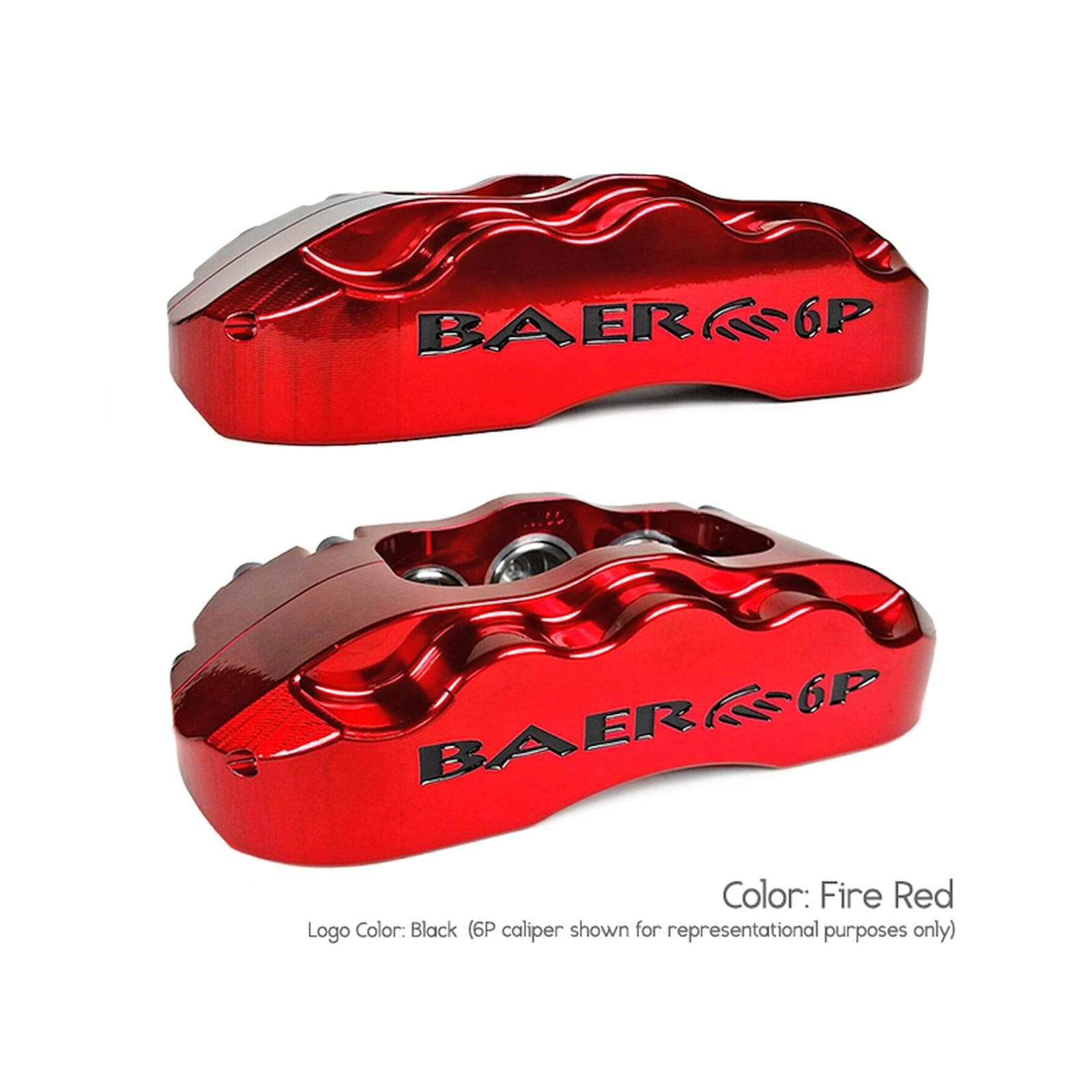 Baer Brakes 4261648FR 11" SS4 Front Brake Kit Fire Red SDZ