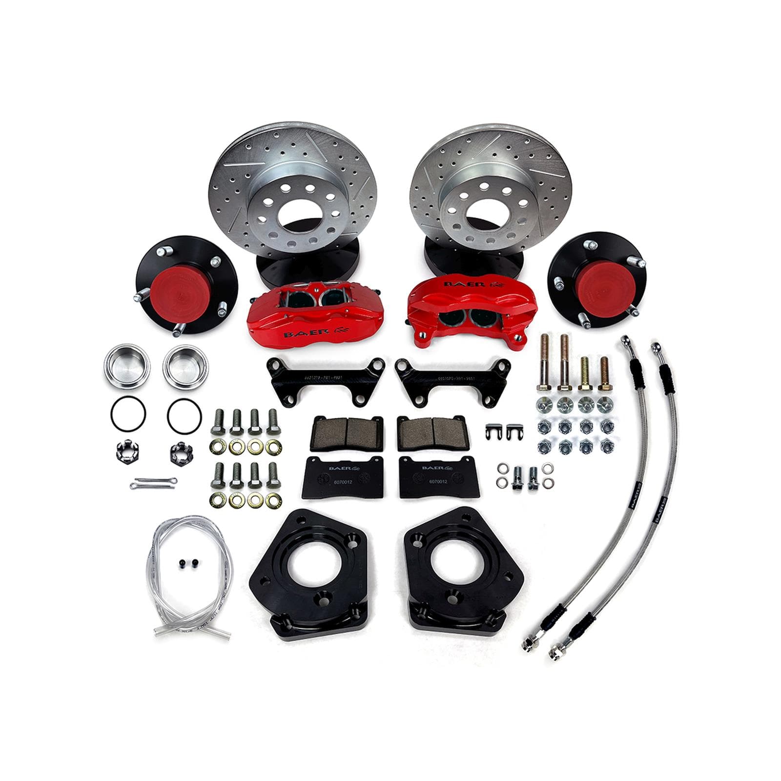 Baer Brakes 4261652R 11" SS4 Front Brake Kit Red SDZ
