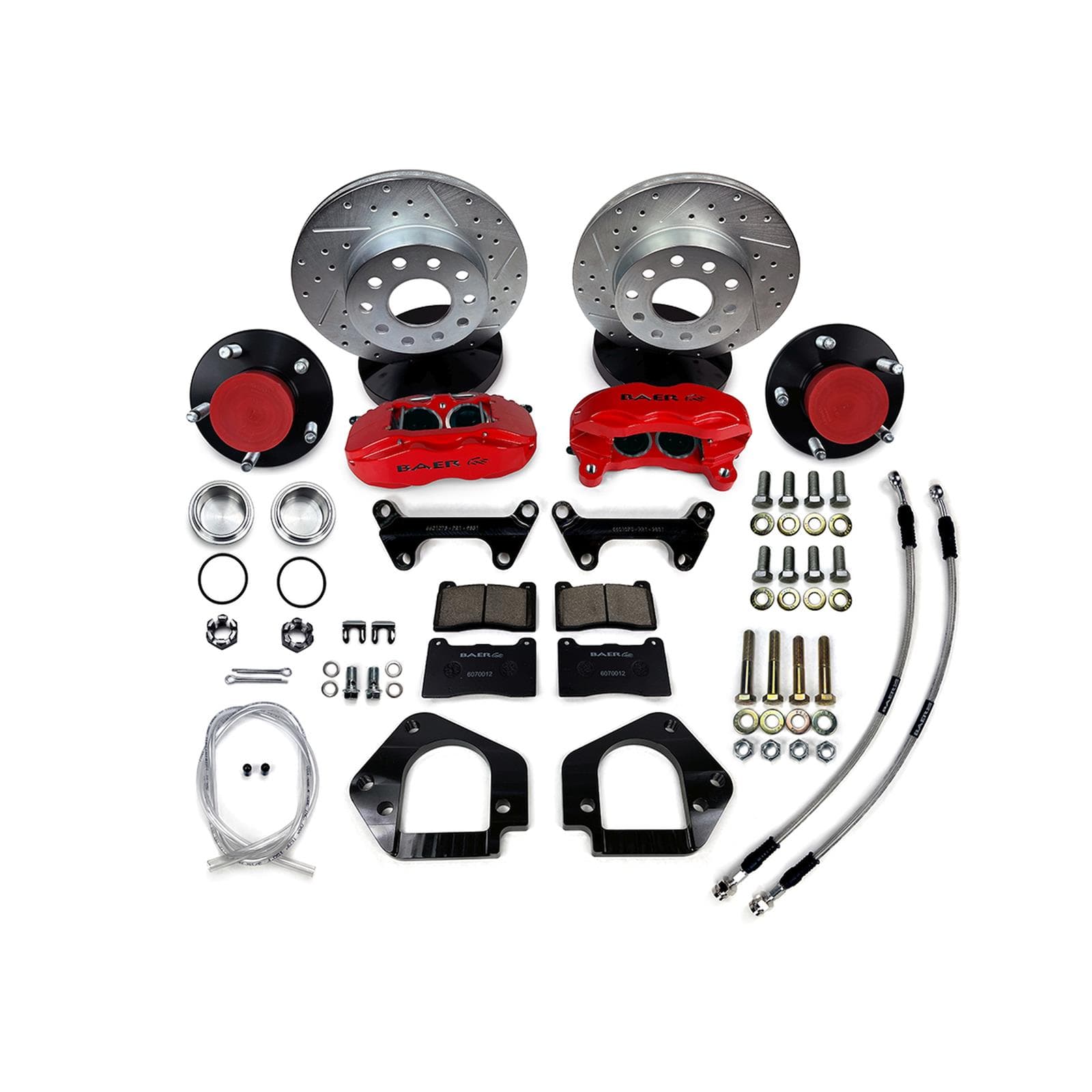 Baer Brakes 4301605CY 11" SS4 Front Brake Kit Comp Yellow SDZ