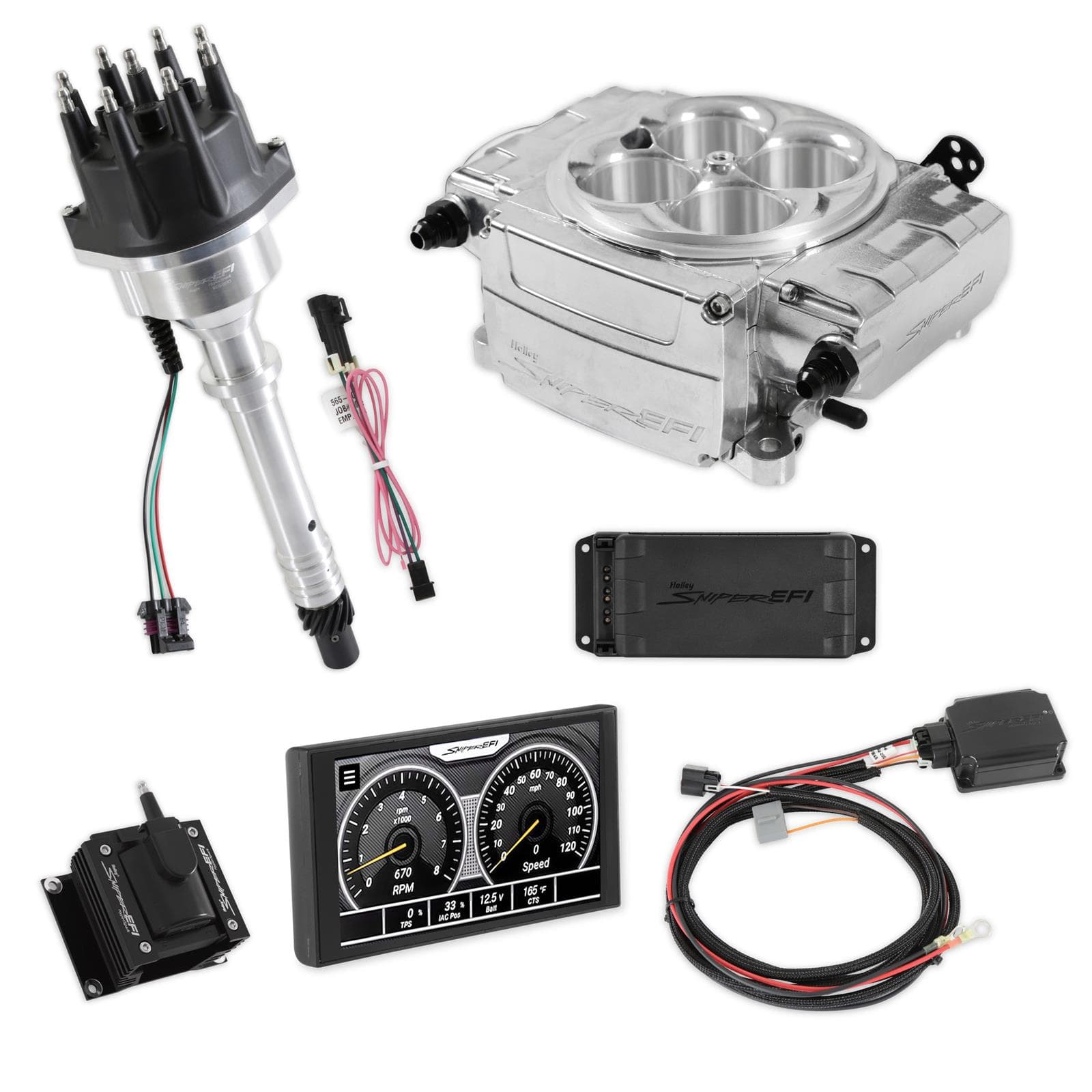 Holley Sniper 2 550-510-5PX-SBC EFI Bundle w/ HyperSpark Ign. SBC