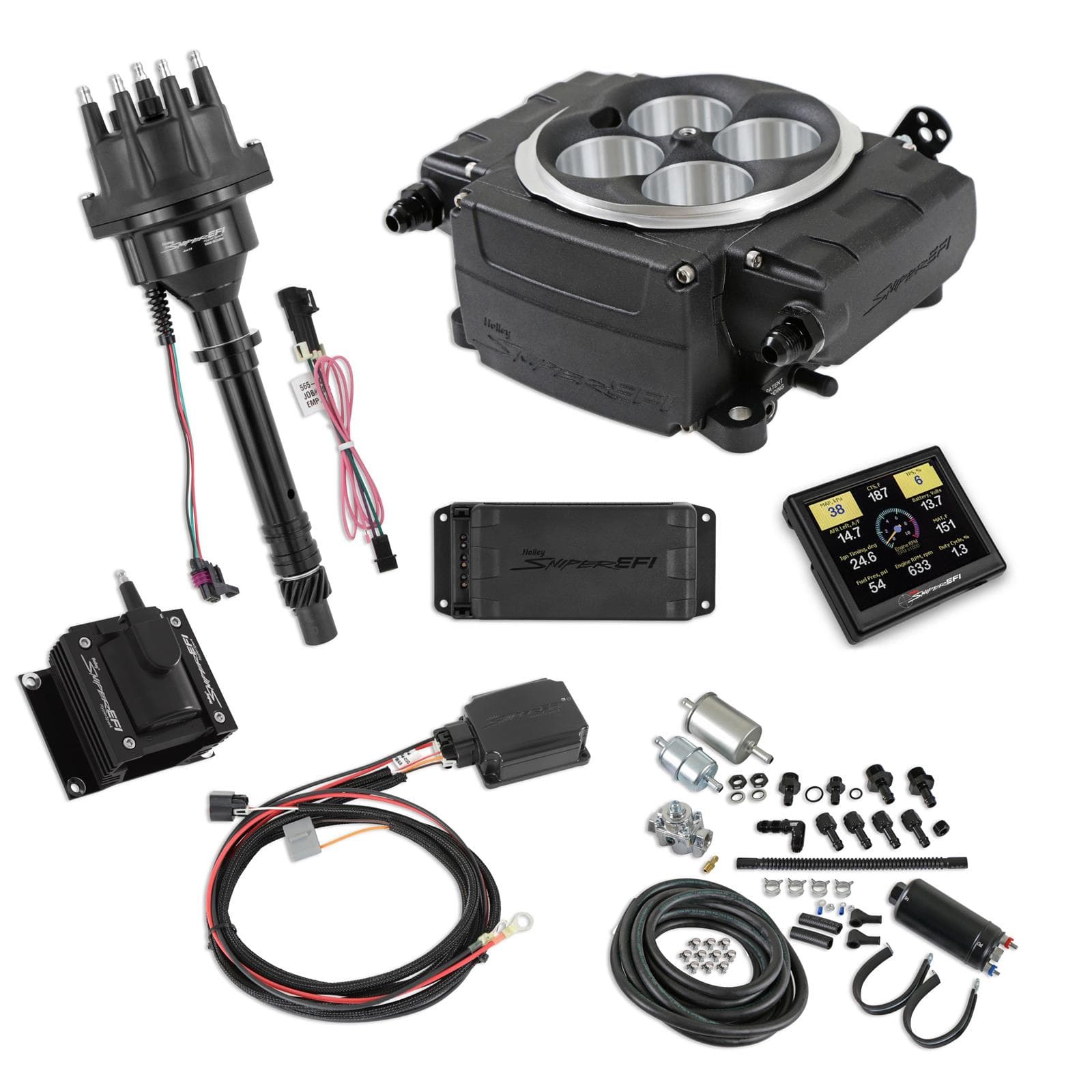 Holley Sniper 2 550-511-3PK-SBC EFI Bundle w/ HyperSpark Ign. SBC