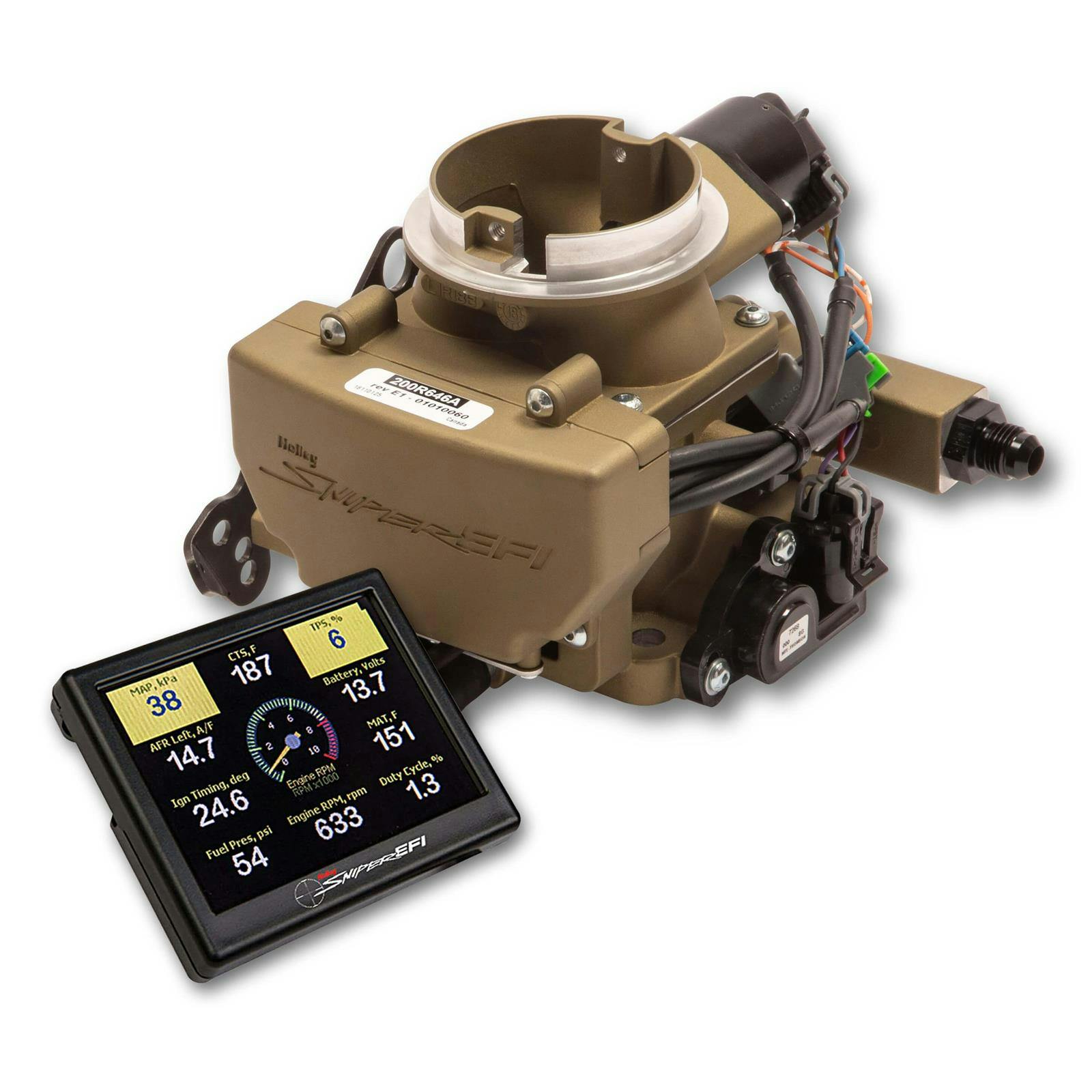 Holley Sniper 550-866 EFI 2GC Base Kit, Classic Gold Finish