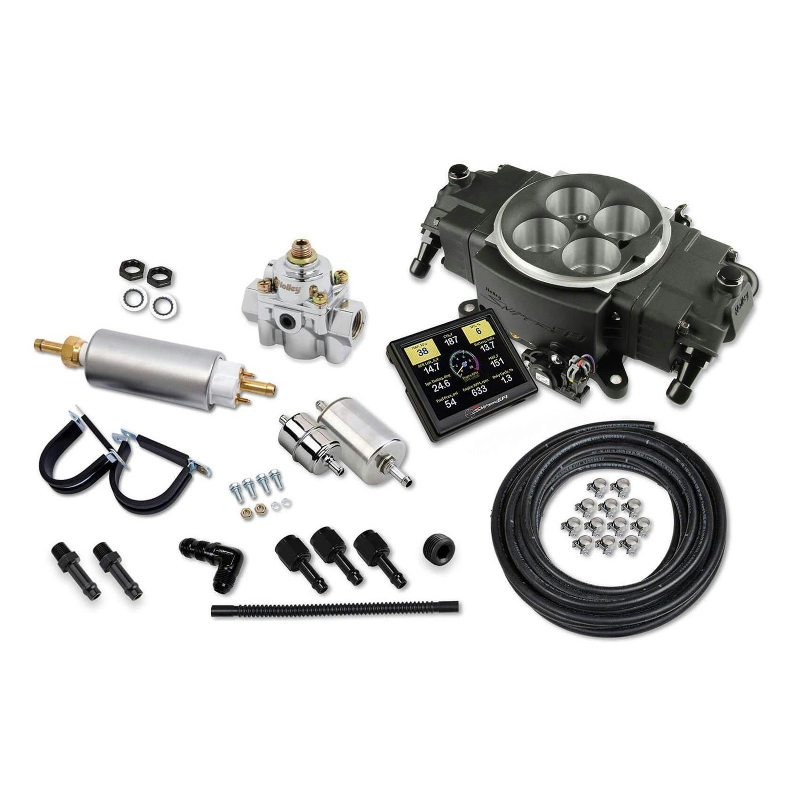 Holley Sniper 550-871K Stealth 4150 EFI Master Kit, Black