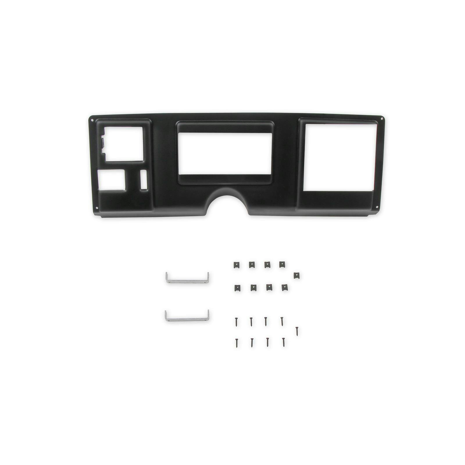 Holley 553-393 88-94 GM Truck Dash Bezel, 6.86 Inch Dash, Black