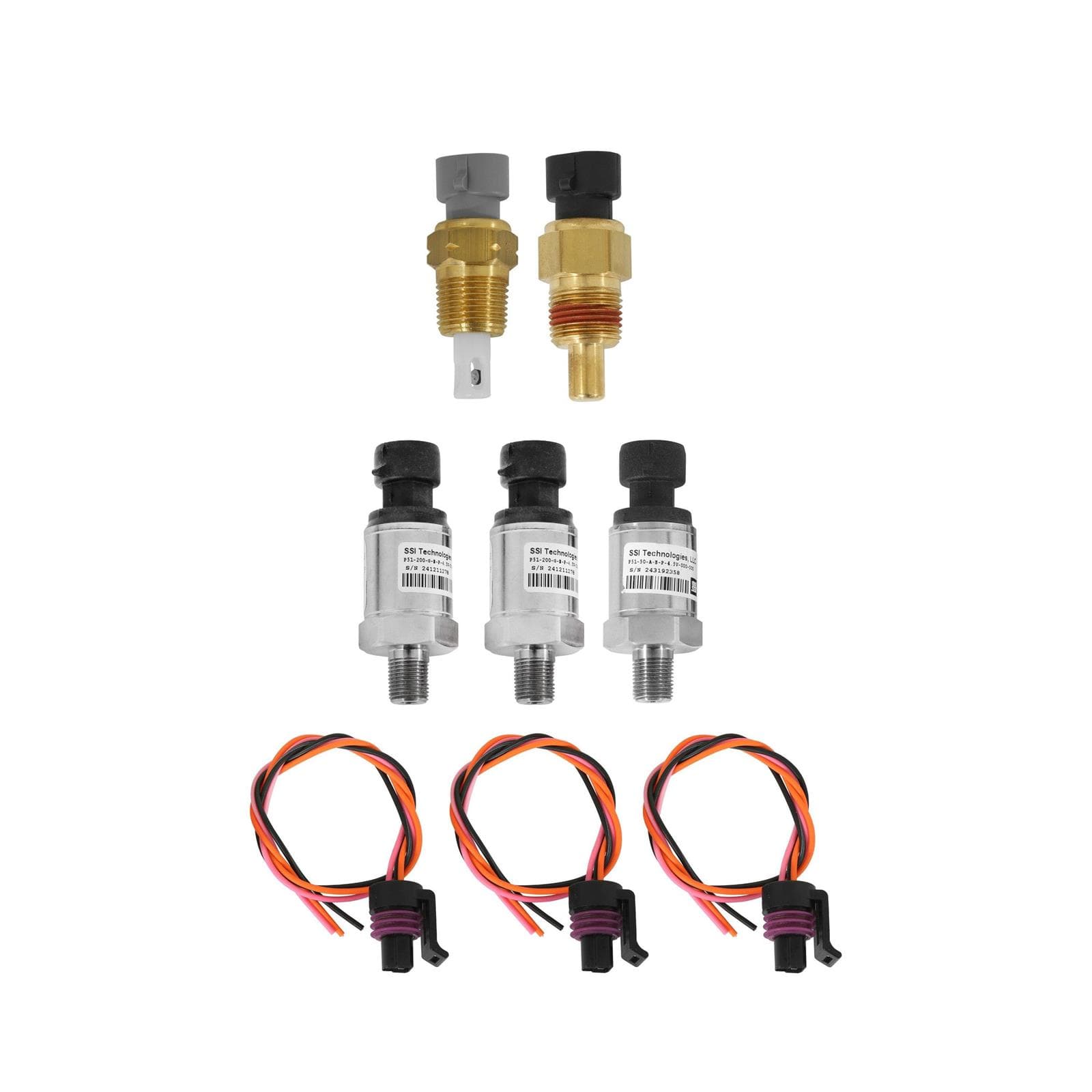 Holley EFI 554-203 Boosted Sensor Kit - MAP, IAT, Temp, Pressure