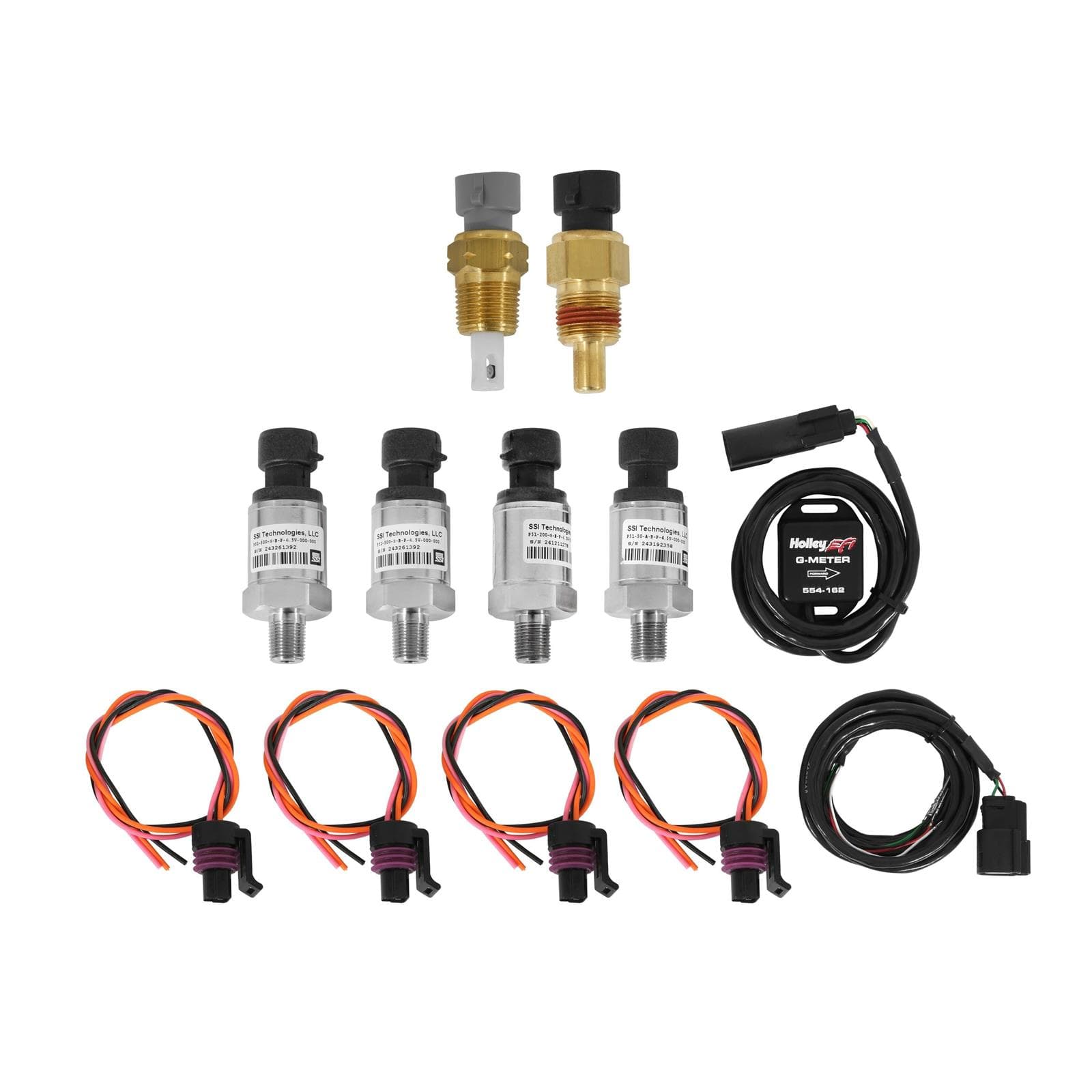 Holley EFI 554-204 Sensor Kit MAP IAT Pressure Temp G-Meter