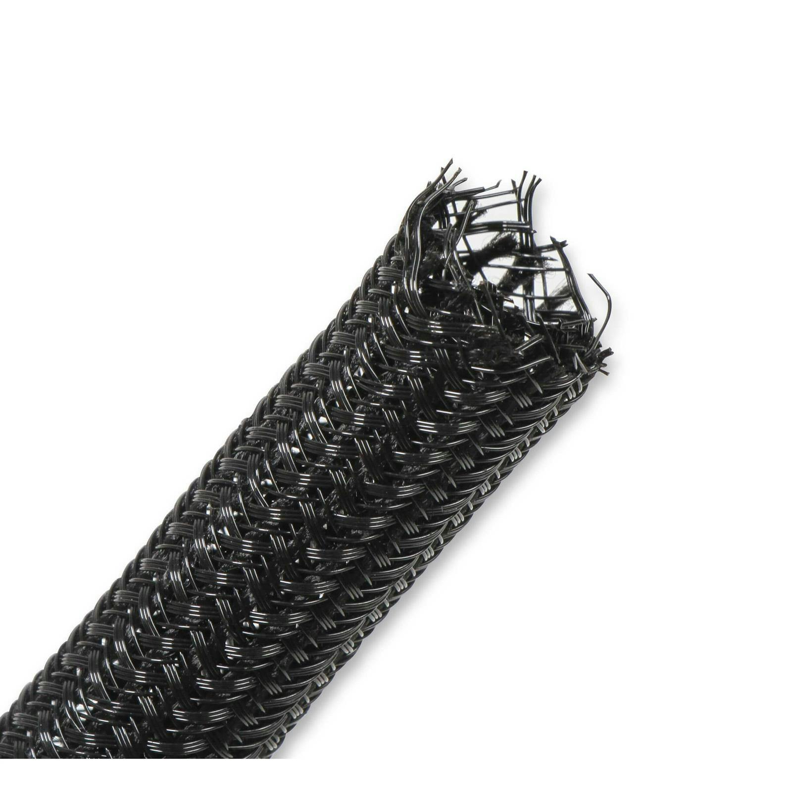 Holley 573-104 F6 Split Wire Loom, 3/8 Inch, Black, 10 Feet