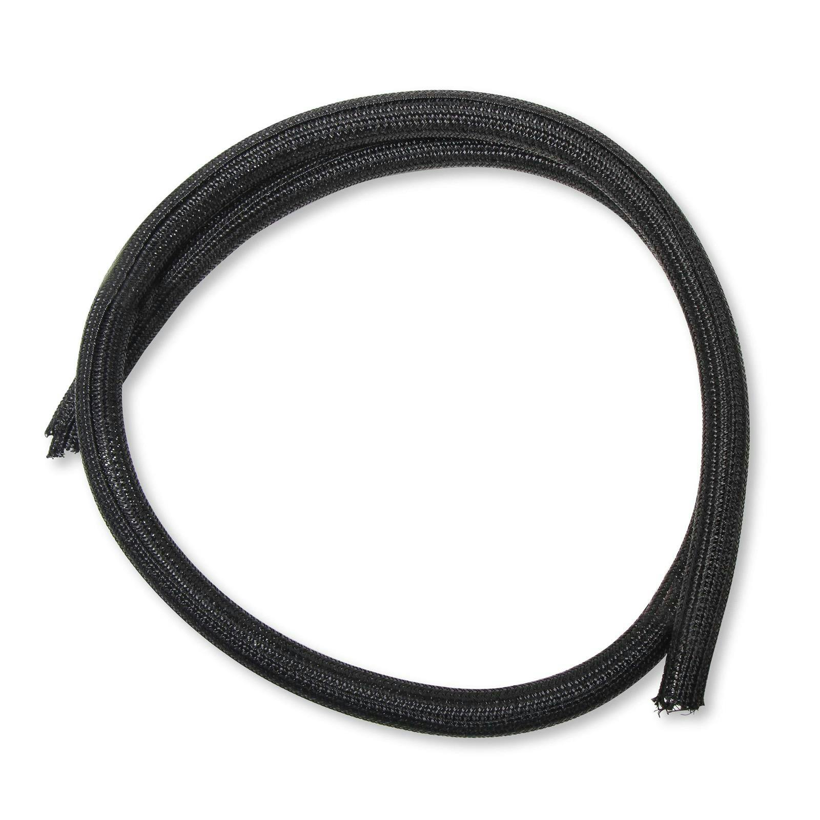 Holley 573-104 F6 Split Wire Loom, 3/8 Inch, Black, 10 Feet