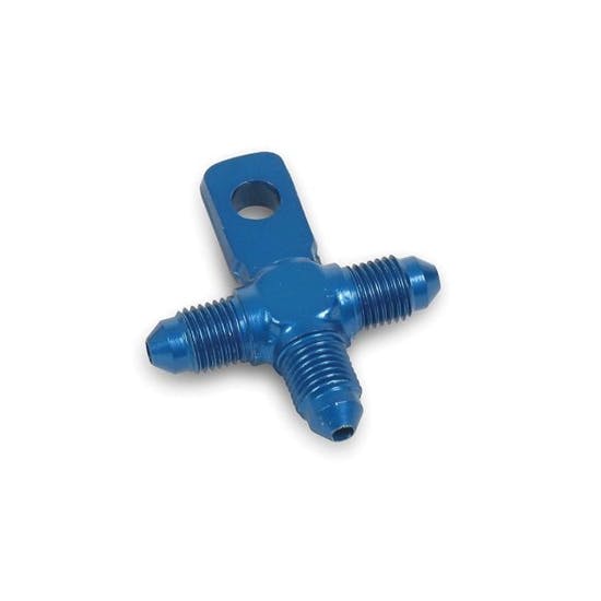 Earls 6453033ERL Speed-Seal -3 AN Hose End Tee, 3/16 Mount, Aluminum