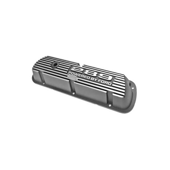 Scott Drake 6A582-289 64-73 Ford 289 Aluminum Valve Covers, Black