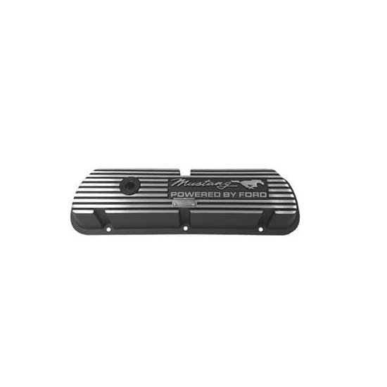 Scott Drake 6A582-MH 64-73 Ford Valve Covers, Ford Script, Black