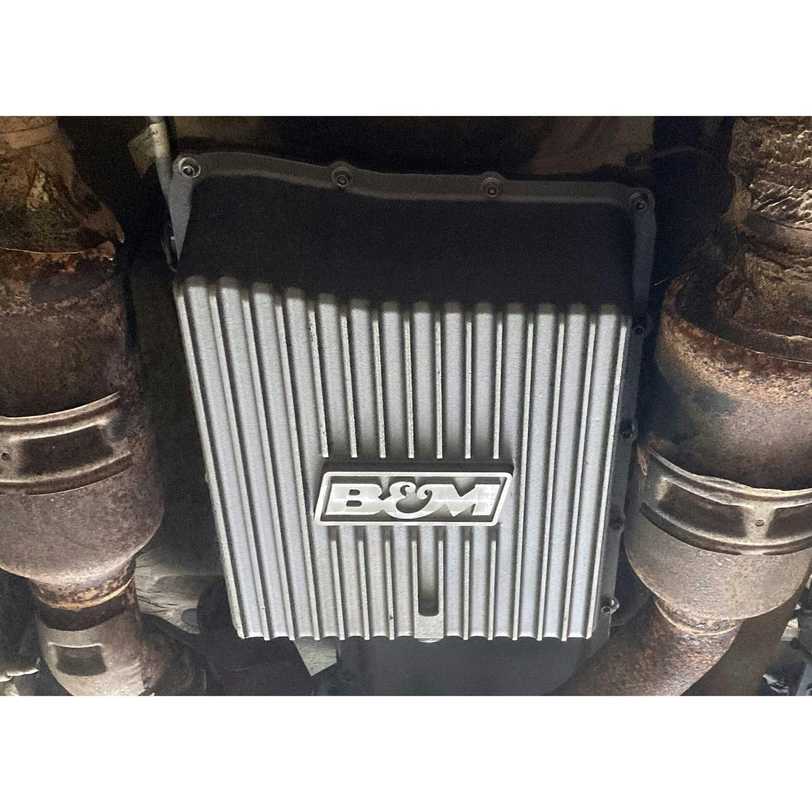 B&M 70397 Hi-Tek Deep Transmission Pan, 11-21 Ford 6R140, Natural