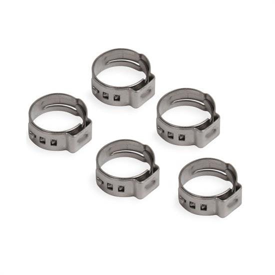 Earls 750010ERL Vapor Guard 1 Ear Type 3/8 Inch Hose Clamp 5/Pk