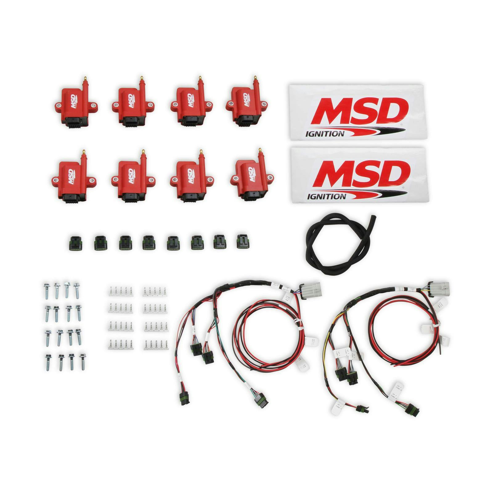MSD 8289-KIT Ignition Coils, Smark Coil, Bigwire, Kit, Red