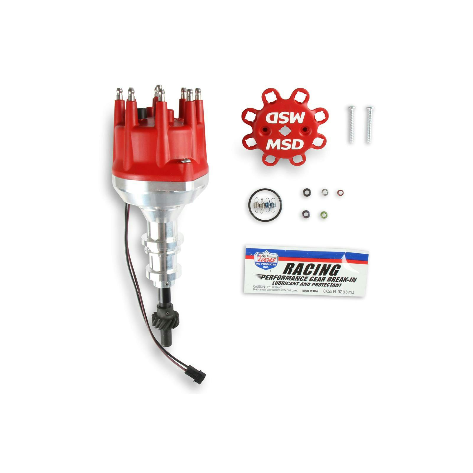 MSD 85787 Ford 351W Steel Gear Distributor, Holly Hi-Ram