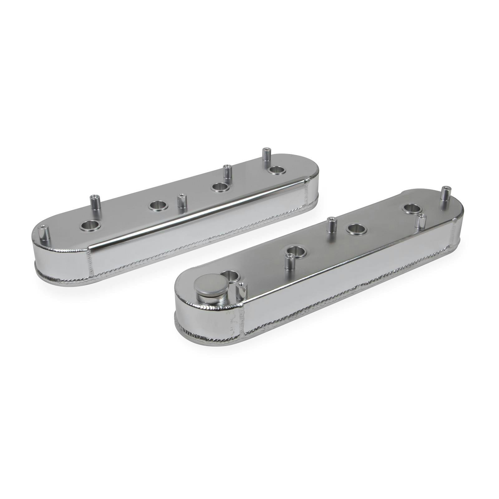 Holley Sniper 890014 Fabricated Valve Covers, GM LS, Silver